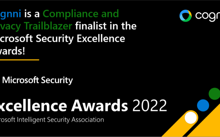 Cognni is nominated by MISA for the Microsoft Security Excellence Award 2022 in the category of Compliance and Privacy Trailblazer